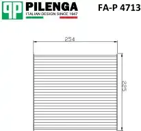 Изображение товара Салонный фильтр Pilenga FAP4713