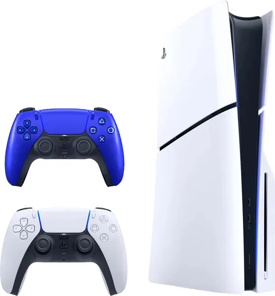 Игровая приставка Sony PlayStation 5 Slim + геймпад Sony PS5 DualSense (синий)