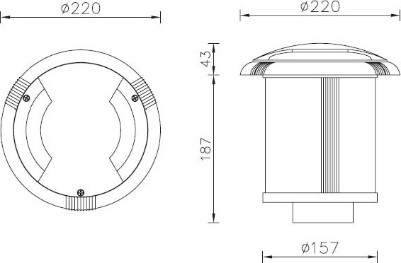 Изображение товара Светильник уличный Oasis Light 12612C Bl