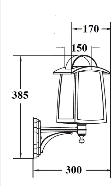 Изображение товара Бра уличное Oasis Light 2736/01 Bl