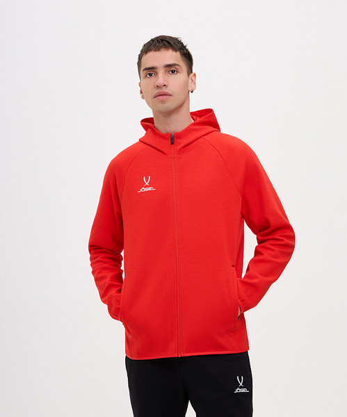 Изображение товара Кофта спортивная детская Jogel Essential Athlete Hooded FZ Jacket (красный, YS)