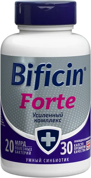 Изображение товара Пищевая добавка Bificin Форте Синбиотик (30 капсул)