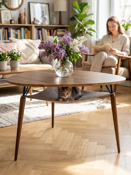 Изображение товара Журнальный столик Мебелик БьютиСтайл 39 (дуб вотан/черный/вотан)