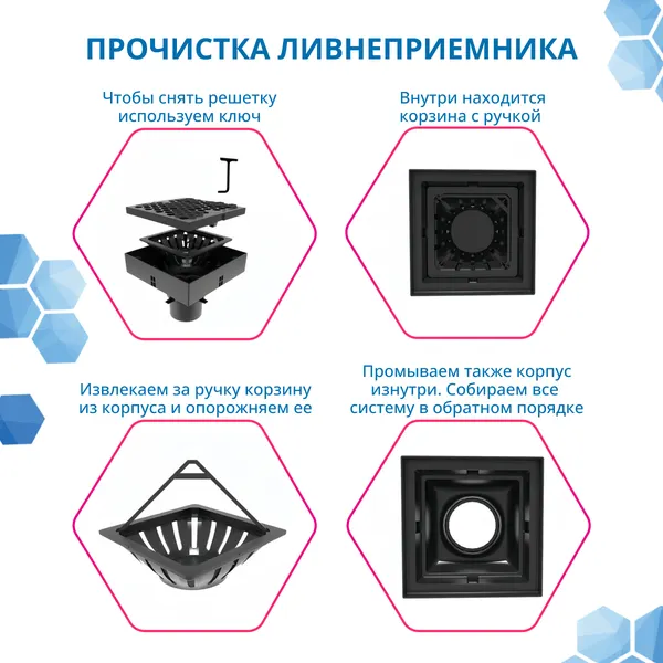 Изображение товара Дождеприемник Gidrolica ЛП-25.25.20 (6012)