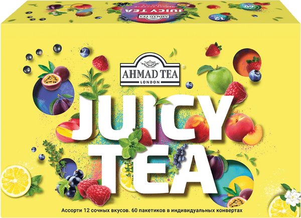 Изображение товара Чай пакетированный Ahmad Tea Ассорти Чайное Джуси Ти (95г)