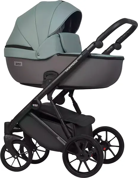 Изображение товара Детская универсальная коляска Riko Montana X Ecco 2 В 1 Basic 30 (зеленый-серый)