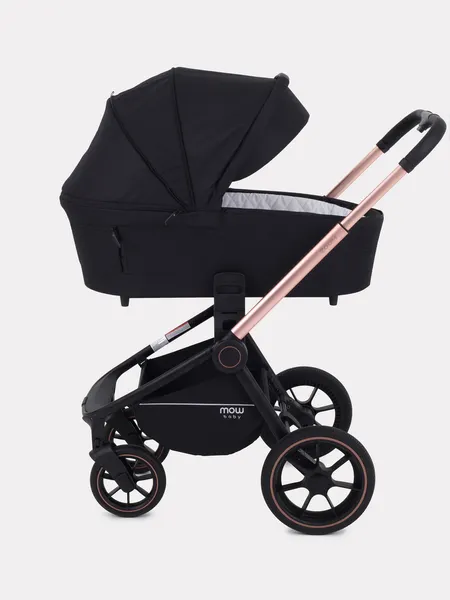 Изображение товара Детская универсальная коляска MOWbaby Zoom 2в1 / RA086 (Gold Black)