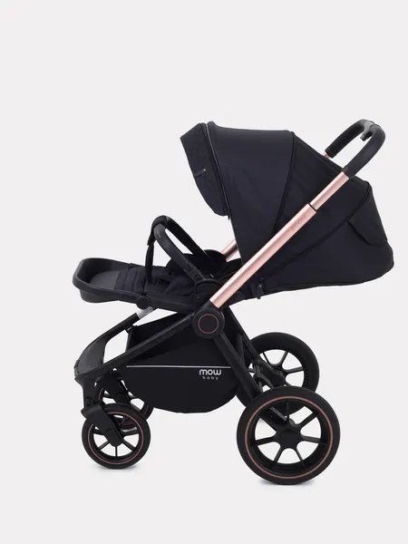 Изображение товара Детская универсальная коляска MOWbaby Zoom 2в1 / RA086 (Gold Black)