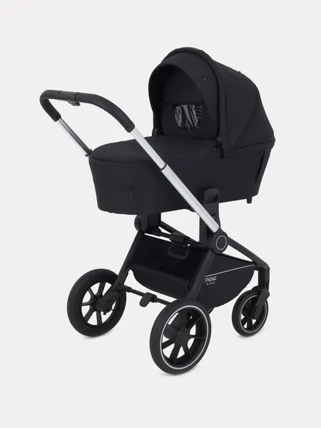 Изображение товара Детская универсальная коляска MOWbaby Zoom 2в1 / RA086 (Silver Black)