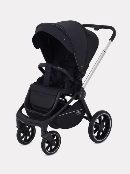 Изображение товара Детская универсальная коляска MOWbaby Zoom 2в1 / RA086 (Silver Black)