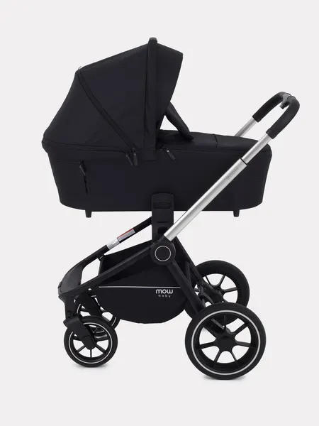 Изображение товара Детская универсальная коляска MOWbaby Zoom 2в1 / RA086 (Silver Black)