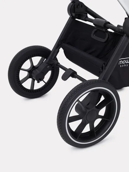 Изображение товара Детская универсальная коляска MOWbaby Zoom 2в1 / RA086 (Silver Black)