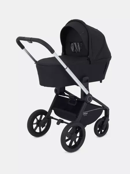 Изображение товара Детская универсальная коляска MOWbaby Zoom 3в1 / RA087 (Silver Black)