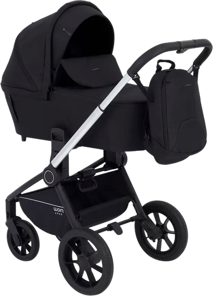 Изображение товара Детская универсальная коляска MOWbaby Zoom 3в1 / RA087 (Silver Black)