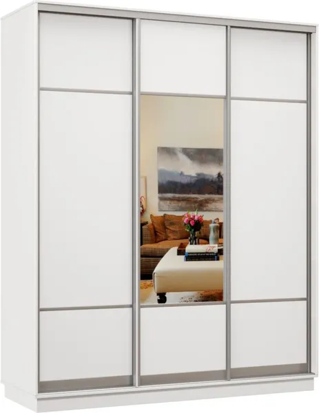 Изображение товара Шкаф-купе Хочу Домой Классика 16  (белый 07/08.05.08 белый 07.07.07/серебро 01)