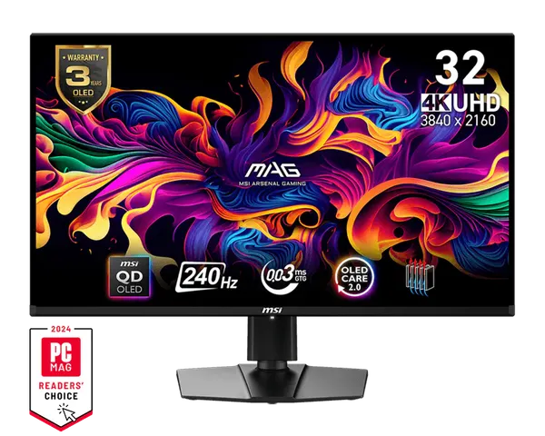 Изображение товара Монитор MSI MAG 321UPX QD-OLED (9S6-3DD39T-032)