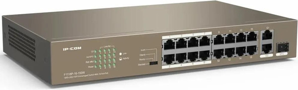 Изображение товара Коммутатор IP-COM F1118P-16-150W