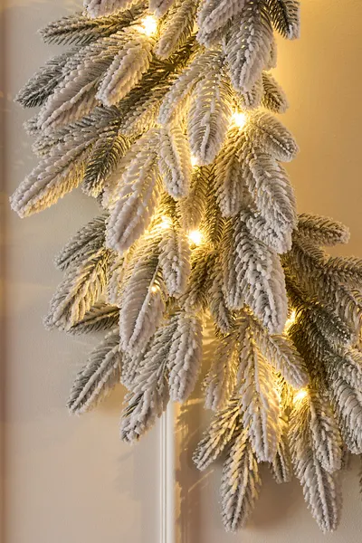 Изображение товара Венок Max Christmas Рождественский Романовский Заснеженный (0.65м)