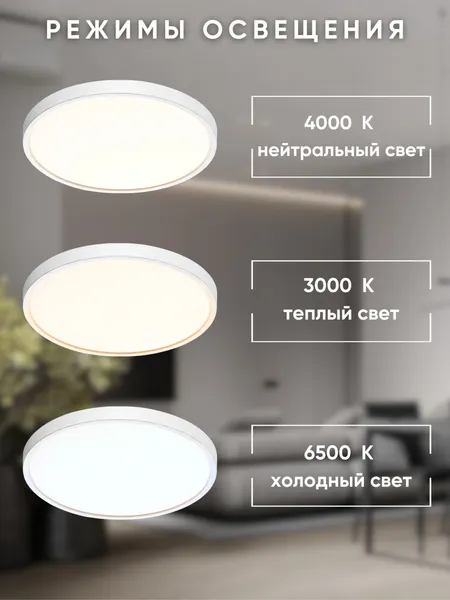 Изображение товара Потолочный светильник Aitin-Pro RT534/500 (белый)
