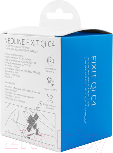 Изображение товара Держатель для смартфонов NeoLine Fixit Qi C4