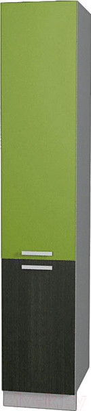 Изображение товара Шкаф-пенал кухонный Интерлиния Мила Gloss НШП-№2-2145 (яблоко/черный)