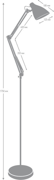 Изображение товара Торшер Camelion KD-332 C02 / 12794 (черный)