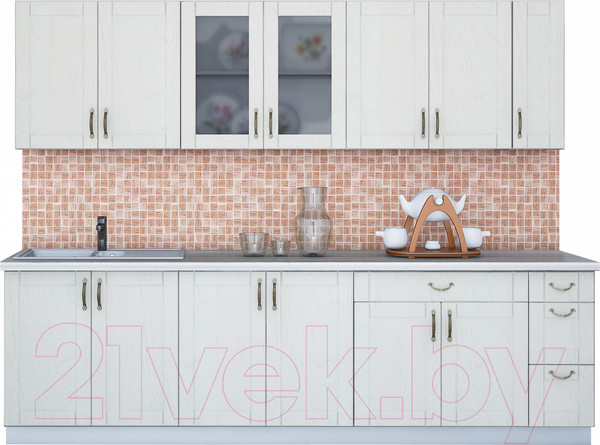 Изображение товара Кухонный гарнитур Интерлиния Мила Крафт 2.7 (дуб полярный)