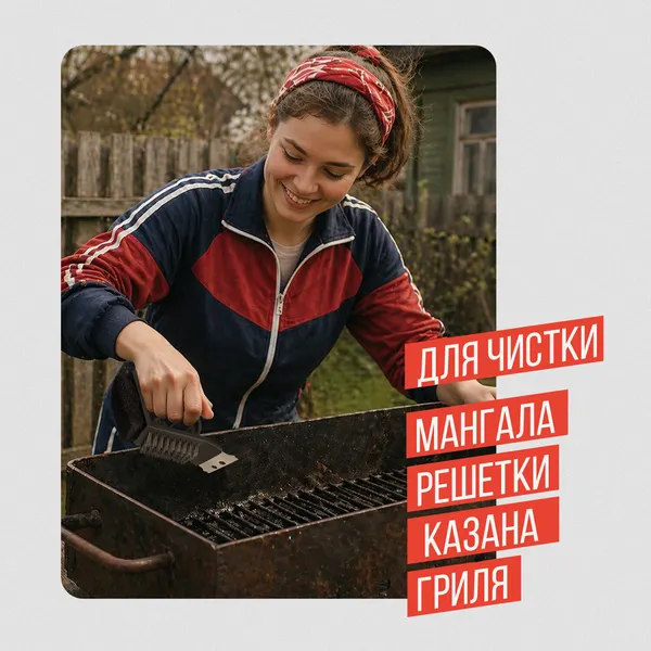 Изображение товара Щетка для чистки гриля WBZ Турбаза 3 в 1 / 702563