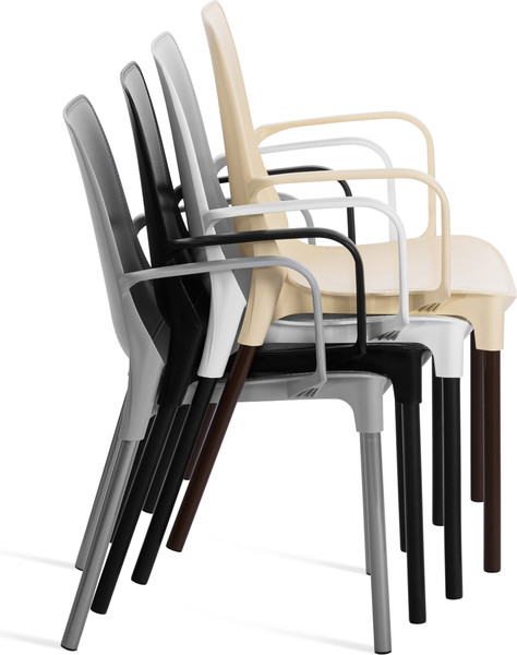 Изображение товара Стул Tetchair Genius с подлокотником (черный/черный)
