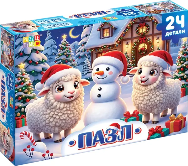 Изображение товара Пазл Puzzle Time Новогодние забавы овечек / 11000119