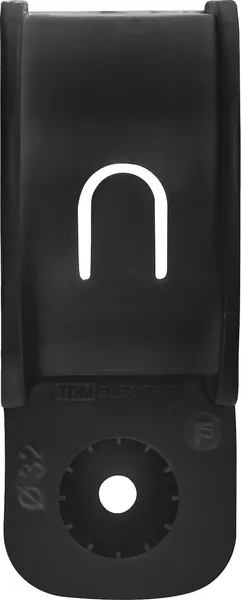Изображение товара Скоба для трубы TDM SQ0405-6114 (25шт, черный)