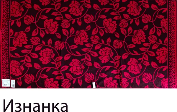 Изображение товара Полотенце Privilea Бутоны 23С24 (70х140, малиновый)