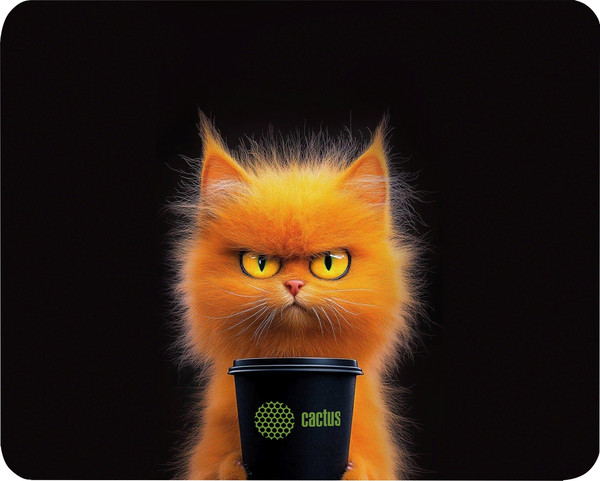 Изображение товара Коврик для мыши Cactus Red Cat / cs-mpc-p11xs