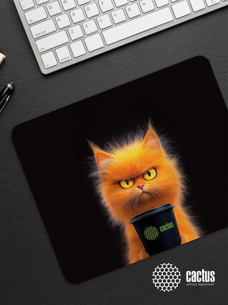 Изображение товара Коврик для мыши Cactus Red Cat / cs-mpc-p11xs