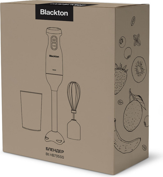 Изображение товара Блендер погружной Blackton Bt HB735SS (черный/серый)