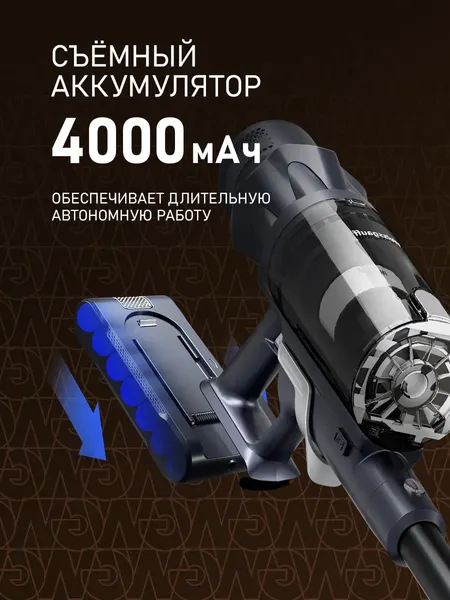 Изображение товара Вертикальный пылесос Weissgauff V17 BLDC 830 Nero StormBlast Turbo Lite
