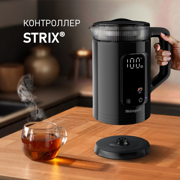 Изображение товара Электрочайник Weissgauff WK 1540 EasyFill Db Touch BodyCool