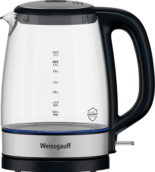 Изображение товара Электрочайник Weissgauff WK 1712 EcoGlass Nero