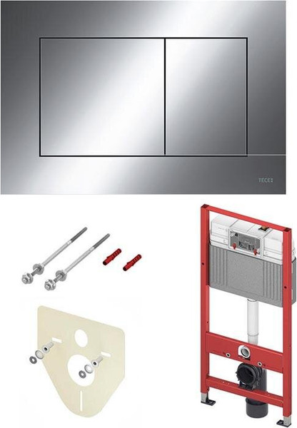 Изображение товара Унитаз подвесной с инсталляцией Grossman GR-4455SQ + TECE Kit 9400412 (с сиденьем, с кнопкой)
