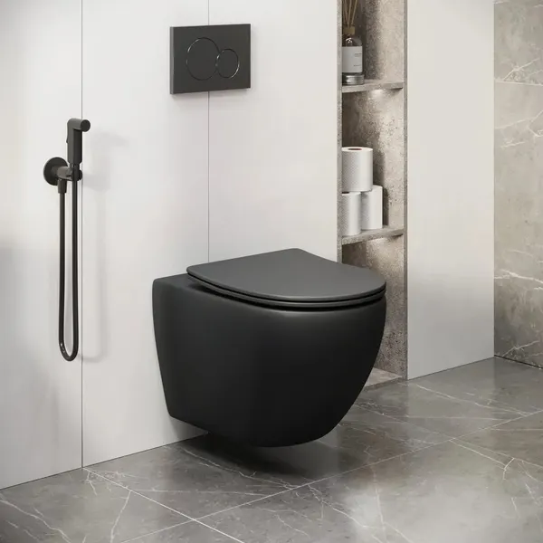 Изображение товара Унитаз подвесной с инсталляцией Grossman GR-4411BMSQ + GROHE Rapid SL 38772001 (с кнопкой)