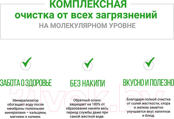 Изображение товара Комплект модулей сменных фильтрующих Гейзер Престиж-М (RO2)