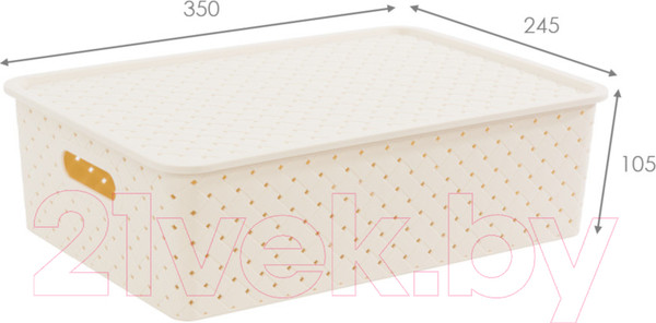 Изображение товара Корзина Violet Береста / 522126 (7.5л, слоновая кость)