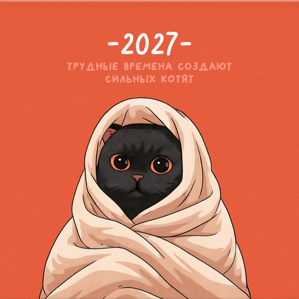 Изображение товара Календарь настенный BG Сильные котята / 391058 (2027г)