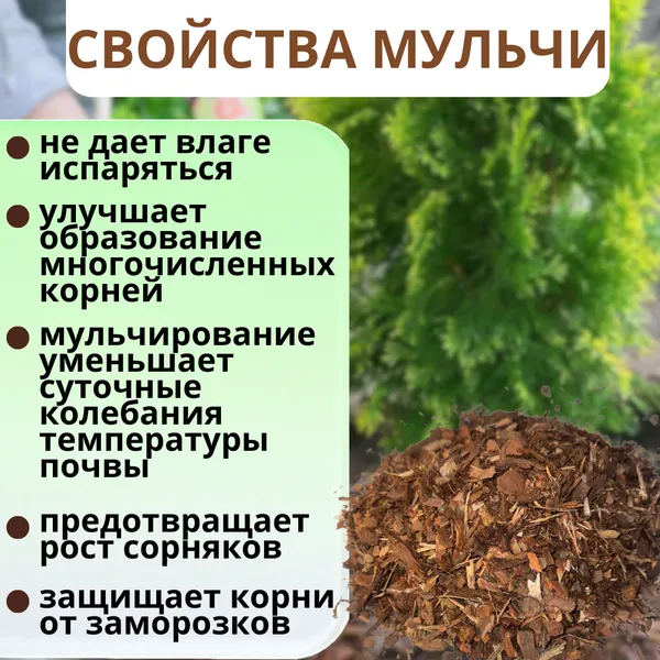 Изображение товара Мульча для растений Белглеба Сосновая улучшенная (30л)
