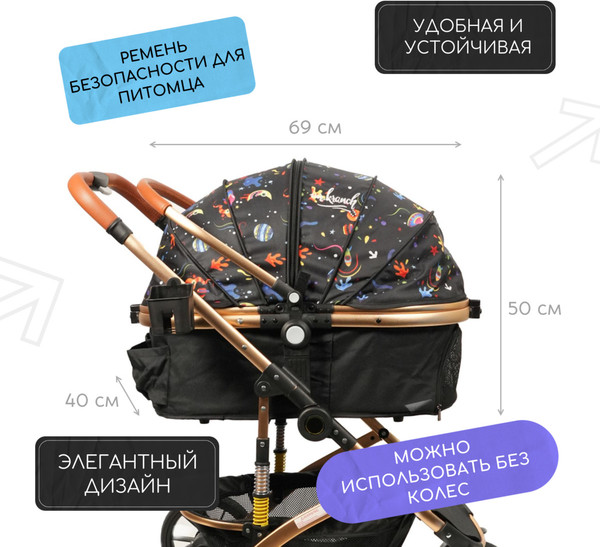 Изображение товара Тележка-переноска Mr. Kranch Большая / MKR542496 (разноцветная)