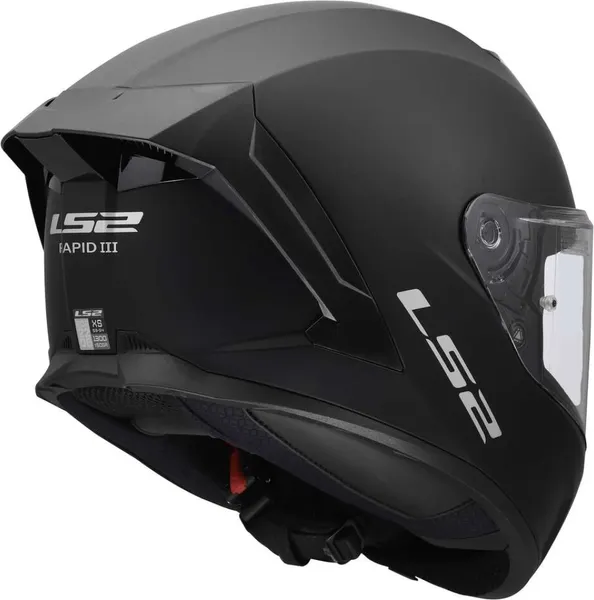 Изображение товара Мотошлем LS2 FF820 Rapid III Solid (XS, черный матовый)