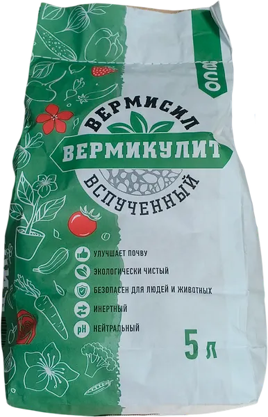 Изображение товара Удобрение ВЕРМИСИЛ Вермикулит вспученный (5л)