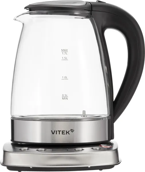 Изображение товара Электрочайник Vitek VT-WK1075 (серебристый/черный)