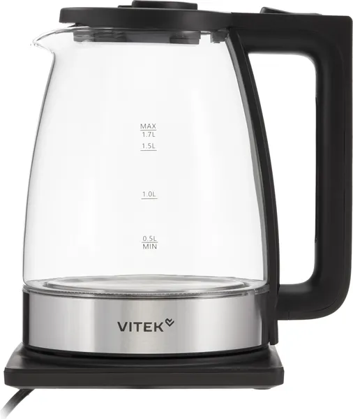 Изображение товара Электрочайник Vitek VT-WK1071 (черный/серебристый)