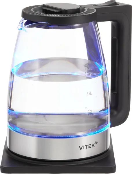 Изображение товара Электрочайник Vitek VT-WK1071 (черный/серебристый)